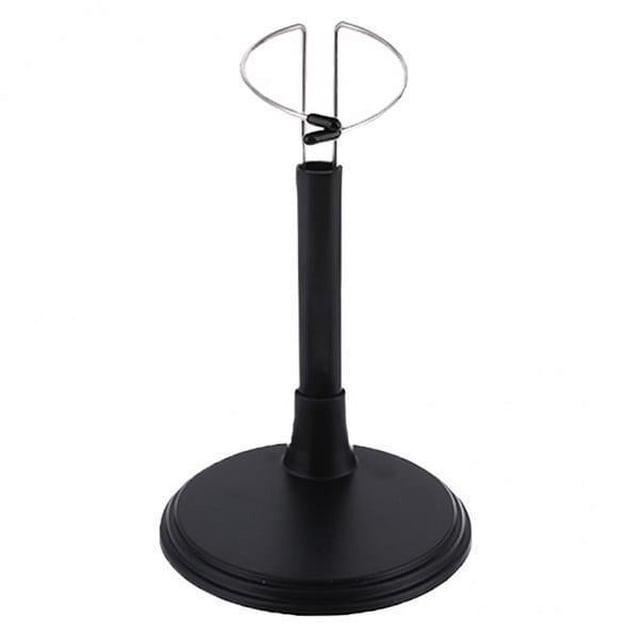 TISHITA 4-5pack Adjustable Doll Stand Display Holder for Dolls Action Figure 25CM Black 4 Pcs