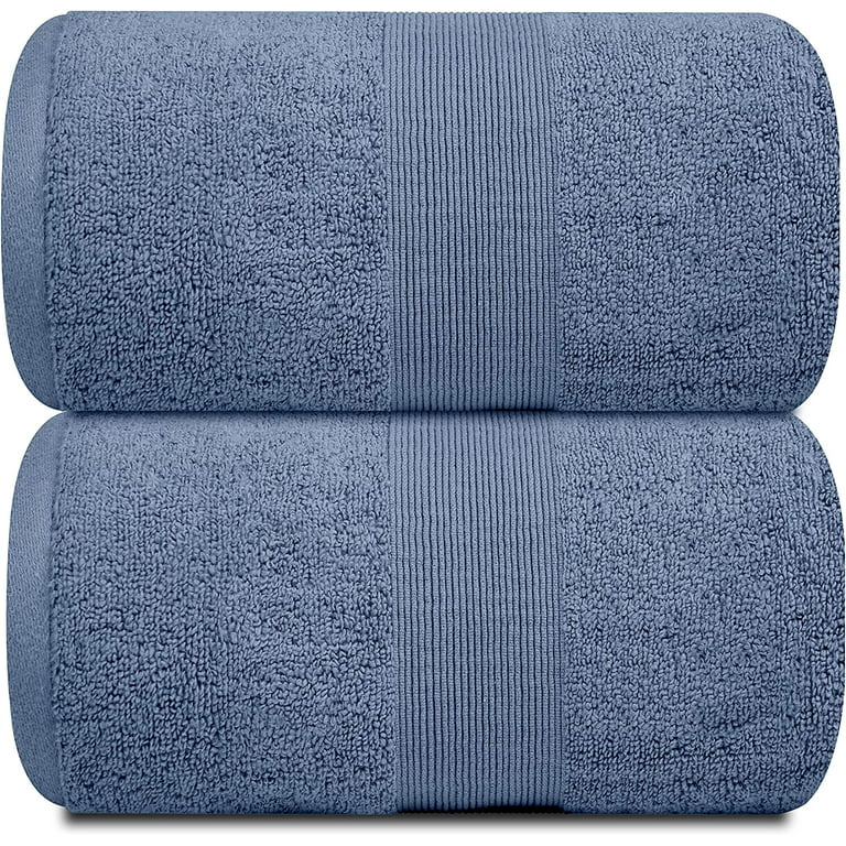 Oakias 2 Pack Luxury Bath Sheets Grey – 35 x 70 Inches – Highly Absorbent &  Soft 600 GSM Extra Large Bath Towels