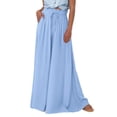 thumbnail image 1 of Pantalones PRETTYGARDEN Palazzo de Pierna Ancha Azul XL, 1 of 8