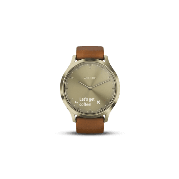 Garmin vívomove HR Hybrid Smartwatch with Touch Screen Display, Gold, Small/Med