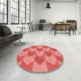 thumbnail image 4 of Ahgly Company Machine Washable Indoor Rectangle Transitional Ruby Red Area Rugs, 3' x 5', 4 of 7