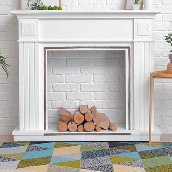 Homoyoyo Heat Resistant Fireplace Seal 1 Roll Yellow Fiberglass Gasket for Wood Stove Door and Fireplace Use