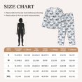 thumbnail image 2 of Salouo Cow With Fresh Milk Pattern Women's Pajamas Set Long Sleeve Button Down Sleepwear Soft Pj Lounge Sets for women 2 Piece Pjs Set with Long Pants -X-Large, 2 of 8