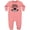 Mauve, variant on I Have a Fuzzy Daddy Beard Baby Fleece Romper