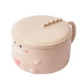 thumbnail image 1 of 1Pc Stainless Steel Dinosaur Pattern Noodle Bowl with Lid Kitchen Food Bowl, 1 of 9