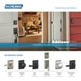 thumbnail image 2 of Schlage F10-Geo-Add Georgian Passage Door Knob Set - Grey, 2 of 7