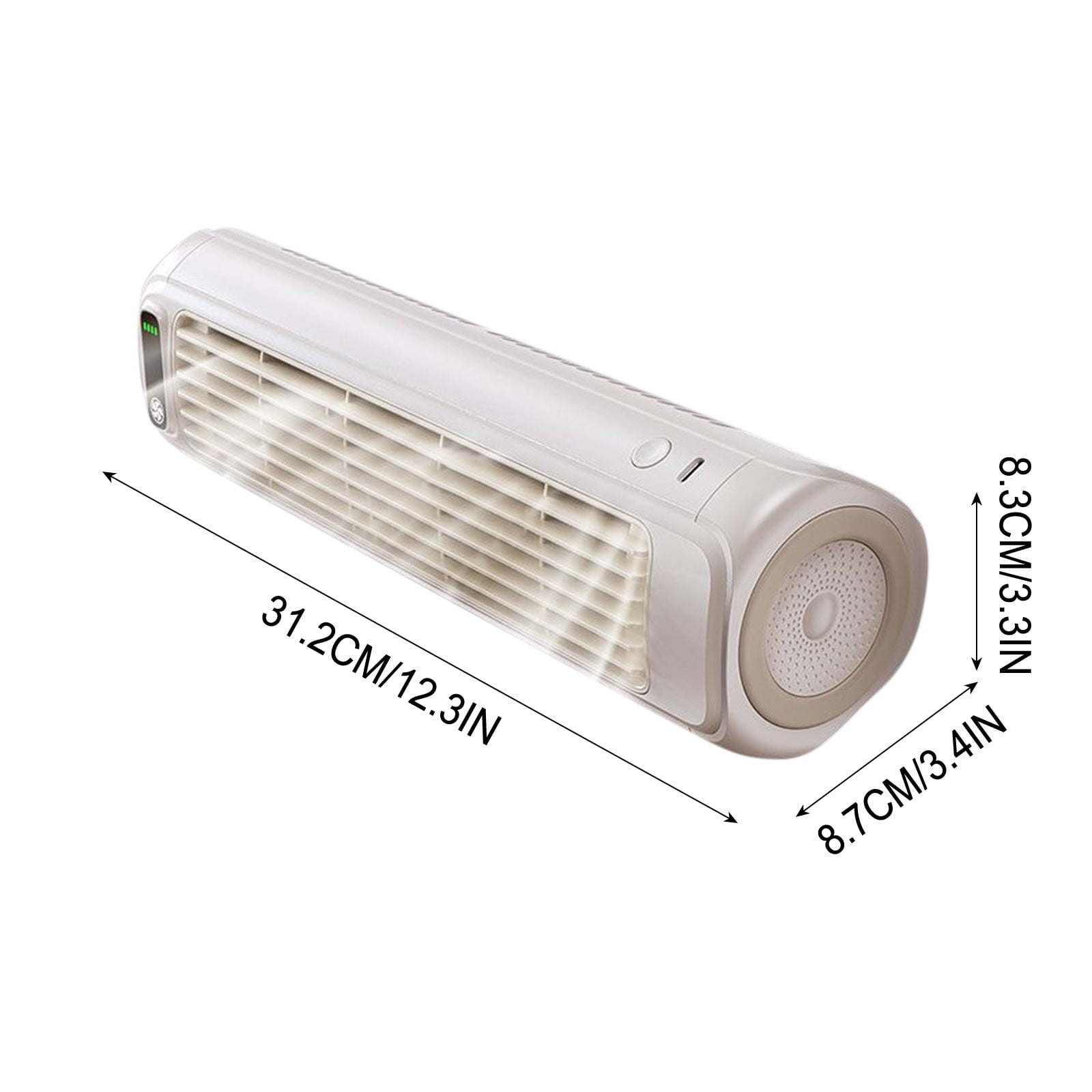 Blukids Mini Tower Fan - Tower Fan Strong Wind Silent Fan Office Desktop Fan Wall Mounted Air Conditioners - Portable Air Conditioner Usb Fan Air Cooler for Bedroom Office Kitchen(White)