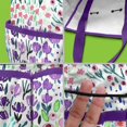 thumbnail image 5 of Garden Tool Bag,Pioneer Flower Floral Print Pattern Garden Tool Organizer,Garden Gifts,Waterproof Multi-Pocket Garden Tool Storage 11.8x5.5x11.4 Inch(Tools NOT Included), 5 of 6