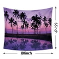 thumbnail image 3 of Cumka Home Sunrise Beach Tapestry Wall Hanging, Sunset Sea Ocean Tapestry Tropical Seashore Island Wall Tapestry Beach Wave Nature Tapestry, Beach Wall Decor for Dorm Bedroom Living Room 80"W x 60"L, 3 of 5