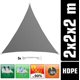 thumbnail image 4 of Protección solar triangular de HDPE de 4 x 4 x 4 m, funda para balcón, jardín Gris, 4 of 5
