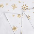 thumbnail image 5 of Christmas Tablecloth 60×84 Inch, Gold Snowflake Christmas Table Cloth for Winter, Christmas Tablecloths, Waterproof Spill-Proof Table Cover for Table, Kitchen, Dining, Holiday, White, 5 of 5