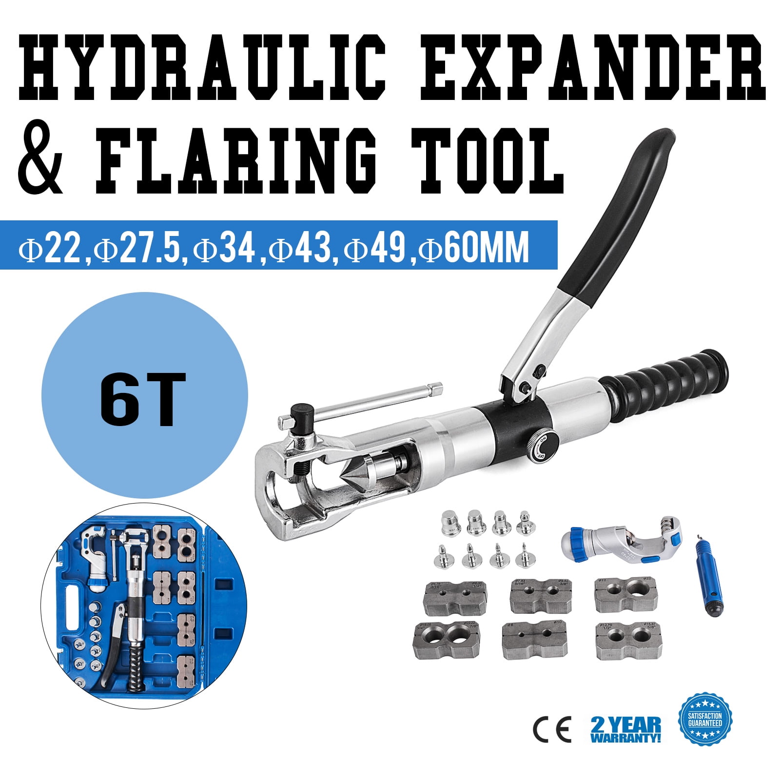 VEVOR Hydraulic Flaring Tool Kit with Tube Cutter Flare Tool Kit