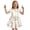 Beige, variant on Easter Dresses for Girls Short Ruffle Sleeve Cute Easter Bunny Dresses Cute Easter Sundress Summer Girls Dresses Color Beige Size 9-10 Years