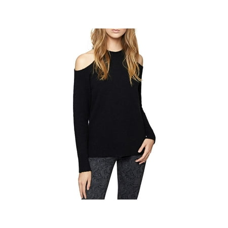 Sanctuary Womens Gretchen Wool Cold Shoulder Pullover Sweater Black XL
