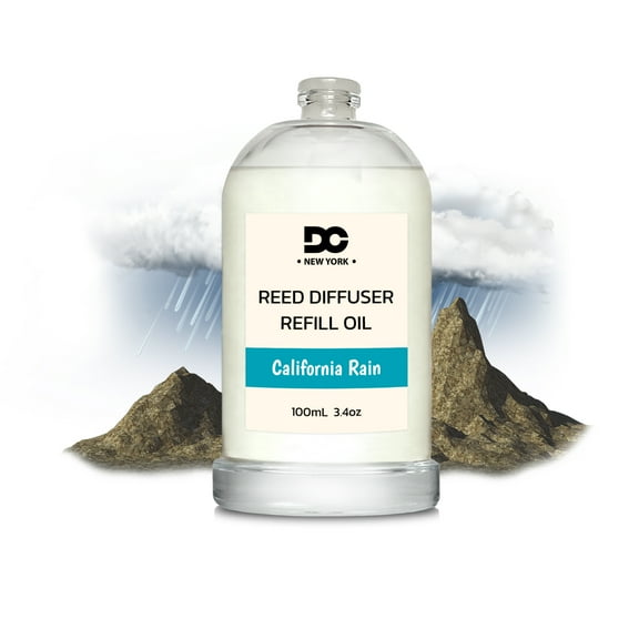 Daniella's Candles California Rain Reed Diffuser Refill Oil 3.4oz/100mL