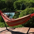 thumbnail image 5 of Sunnydaze 2-Person Cotton Brazilian Hammock, 450 lb Capacity - Sunset, 5 of 6