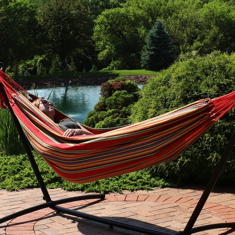 Sunnydaze Large Two Person Double Brazilian Hammock For Backyard