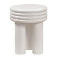 thumbnail image 6 of TOV Furniture Delta Concrete Round Side Table with Ivory Finish, 6 of 6