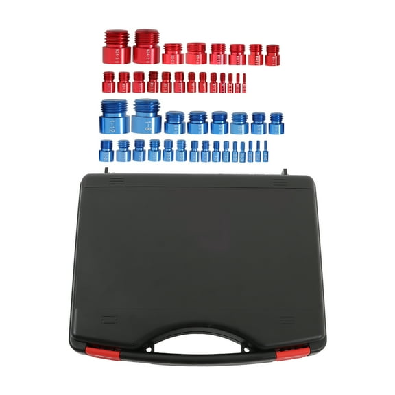 44 PCS Nut and Bolt Gauges Nut and Bolt Thread Checker 23 Inch and 21 Metric Nut and Bolt Identification Tool