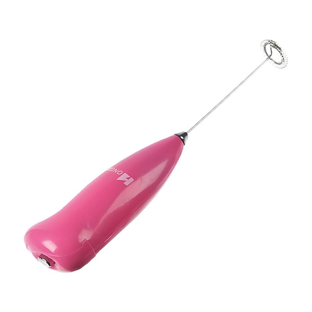 Cocina Eléctrica Mini Billuyoard Mango Cocinar Eggbeater Jugo Bebidas Calientes Espumador De Leche rosa