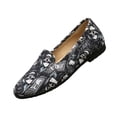 thumbnail image 3 of Domuza Walking Shoes Women Breathe Mesh Slip On Sneakers Lightweight Floral Casual Loafers Trendy Comfortable Walking Sneakers for Women Gray 7.5（EU-39）, 3 of 4