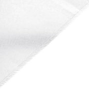 Efavormart WHITE Premium Polyester Table Top Runner For Weddings Birthday Party Banquets Decor Fit Rectangle and Round Table
