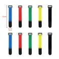 thumbnail image 1 of 10Pcs Nylon Cable Ties Reverse Buckle Strap 2cm Width Reusable Magic Self Adhesive Tape Fastener Hook Loop Fixed Strap Durable 15x2cm-Mixed color 10Pcs, 1 of 6
