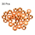 thumbnail image 3 of Unique Bargains Lot de 30 Rondelles de Comptoir M4 en Alliage d'Aluminium Anodisé, Orange, 3 of 4