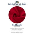 thumbnail image 2 of Ultimate Sack 6000 6-Foot Bean Bag Chair Oversized Foam Lounger, Red Suede Cover, 2 of 7