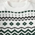 thumbnail image 5 of Atogsazn Children's Boys Girls Christmas Knitted Sweater Kids Fleece Crewneck Long Sleeve Pullover Coat Winter Clothes Outerwear Green 8-9 Years, 5 of 6