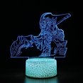 thumbnail image 1 of Luz nocturna LED 3D Lols Hecarims que cambia de color para niños, 1 of 1