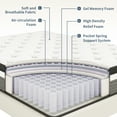 thumbnail image 3 of Bednew 14" Hybrid Mattress with Gel Memory Foam & Individual Pocket Springs, Queen Mattress in a Box, 3 of 8