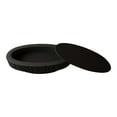thumbnail image 6 of Noble House Leigh 47" Oval Coffee Table with Hidden Storage, Solid Wood Veneer Fluted Accent Tea Table, Black, 6 of 15