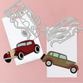 thumbnail image 3 of 3 Style Vintage Car Cutting Dies Classic Car Carbon Steel Stencil Template Car Pattern Metal Crafting Dies Cutting Die Cuts for DIY Card Making Scrapbooking Photo Album Decoration, 3 of 8