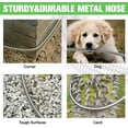 thumbnail image 2 of Garden Hose 100ft Stainless Steel Water Hose Super Tough Flexible Water Pipe with Brass Fittings and Sprayer Nozzle, No Kink, Rust Proof, 2 of 6