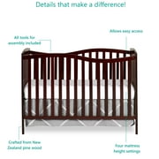 Chelsea 5-In-1 Convertible Crib In Cherry, JPMA Certified Cherry Inch (Pack of 1) Crib