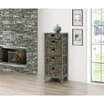 thumbnail image 2 of Pemberly Row Modern Transitional 5-Drawer Metal/Wood Tower in Gray, 2 of 5
