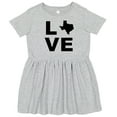 thumbnail image 3 of Inktastic Love Texas Girls Toddler Dress, 3 of 5