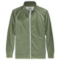 thumbnail image 1 of American Rag - Sudadera para hombre con forro polar moteado, verde, grande American Rag Chaqueta deportiva, 1 of 2