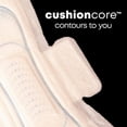 thumbnail image 4 of U by Kotex Clean & Secure Serviettes Ultraminces de Nuit avec Ailes, 4 of 9
