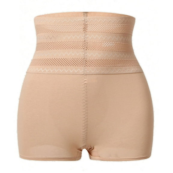 Kmdttou Underwear Women Pack Sexy Lace High Cut Panties Comfort Bikini Panty Stretch Underpants Breathable Ladies Briefs (Regular & Plus Size) Beige-2XL