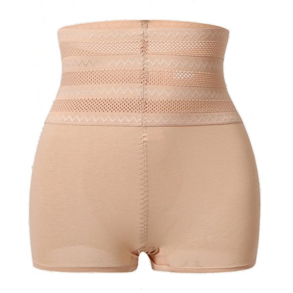 EGNMCR Women's Cotton Underwear, High Waist Breathable Briefs, Soft Underpants, Ladies Stretch Panties Women's Fashion Transparent High Waist Pants Panties Lace Thin Style Women thong