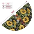 thumbnail image 3 of Yiaed Sunflowers Print Christmas Tree Skirt , Tree SkirtsTree Mat for Christmas Winter Holiday Indoor Decorations-30", 3 of 7