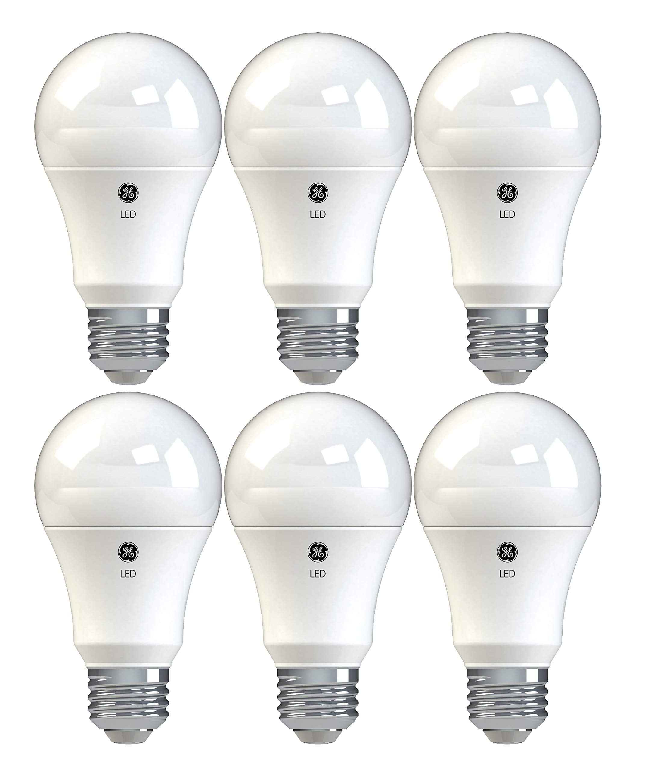 GE Lighting 99215 Dimmable Bulbs 10 (60-Watt-Replacement), 800-Lumen, Medium Base A19 General Purpose LED, 6-Pack, Soft White, 6 Count