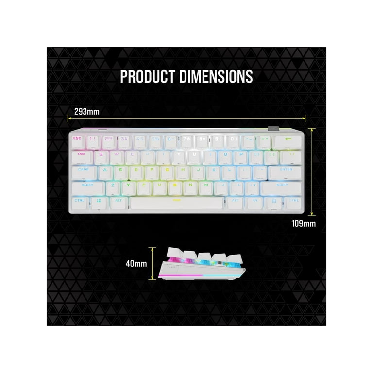 CORSAIR K70 PRO MINI Wireless RGB 60% Gaming Keyboard