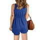 thumbnail image 2 of Sonducket Vestido de verano para mujer, senderismo, playa, fiesta de viaje, chaleco con botones para niñas, ropa de cintura alta, ropa de mezcla de conjuntos de ropa Azul 4XL Sonducket AP011283-15, 2 of 6