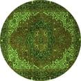 thumbnail image 1 of Ahgly Company Indoor Round Persian Green Traditional Area Rugs, 4' Round, 1 of 4