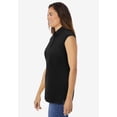 thumbnail image 2 of Woman Within Plus Size Sleeveless Polo Tunic, 2 of 6