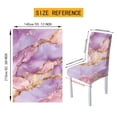 thumbnail image 6 of TSOVTHRID Purple Gold Marble Print 7 Pcs Tablecloth Chair Covers Set Removable Washable Table Cover with Stretch Seat Slip Covers for Home Hotel Dining Room Banquet Party Decor, 6 of 6