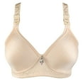 thumbnail image 2 of KBODIU Everyday Bras for Women, Plus Size Comfort Bras, Women's Ultimate Lift Wirefree Bras Lingerie Seamless OnePiece Elastic Comfort Cotton Vest Bras No Underwire, 2 of 3